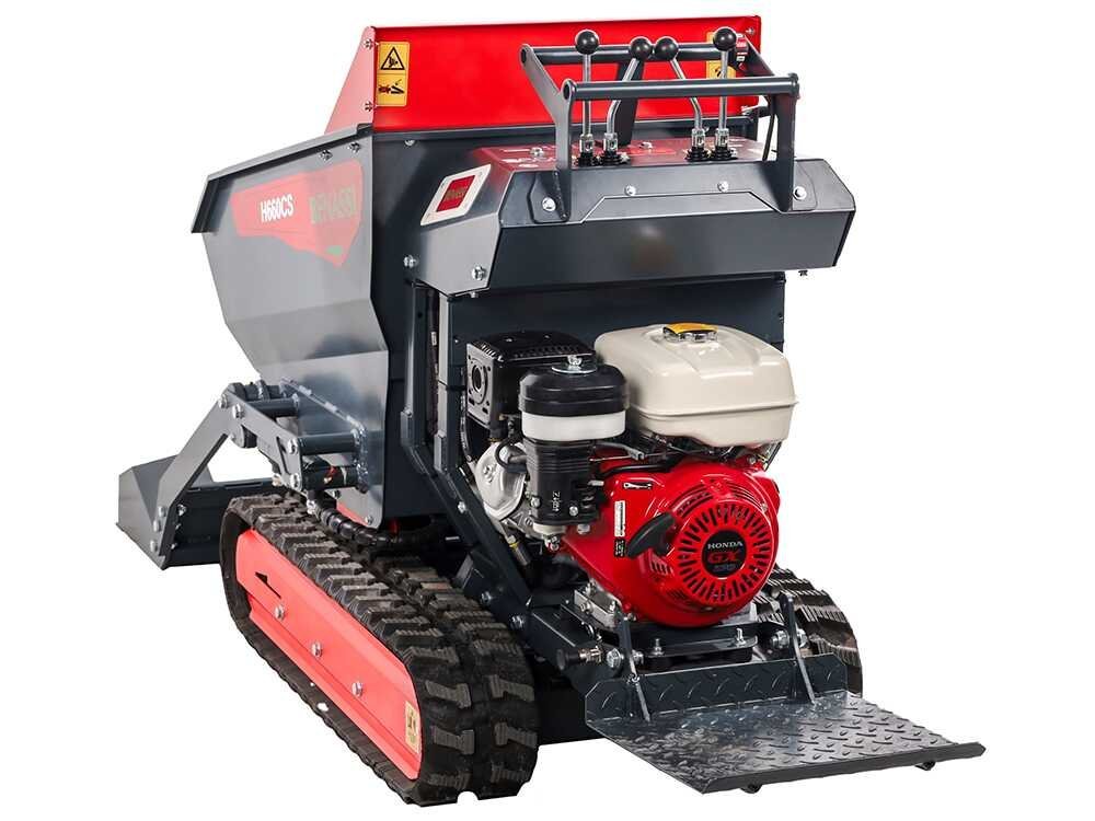 benassi h660cs brouette à moteur sur chenilles caisson dumper hydraulique avec pelle capacité charge 600kg benassi h660cs brouette à moteur sur chenilles caisson dumper hydraulique avec pelle capacité charge 600kg