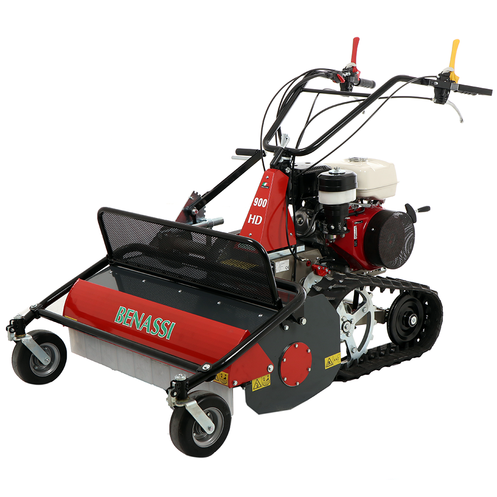 benassi t900hd tondeuse débroussailleuse professionnelle à couteaux à chenilles honda gx390