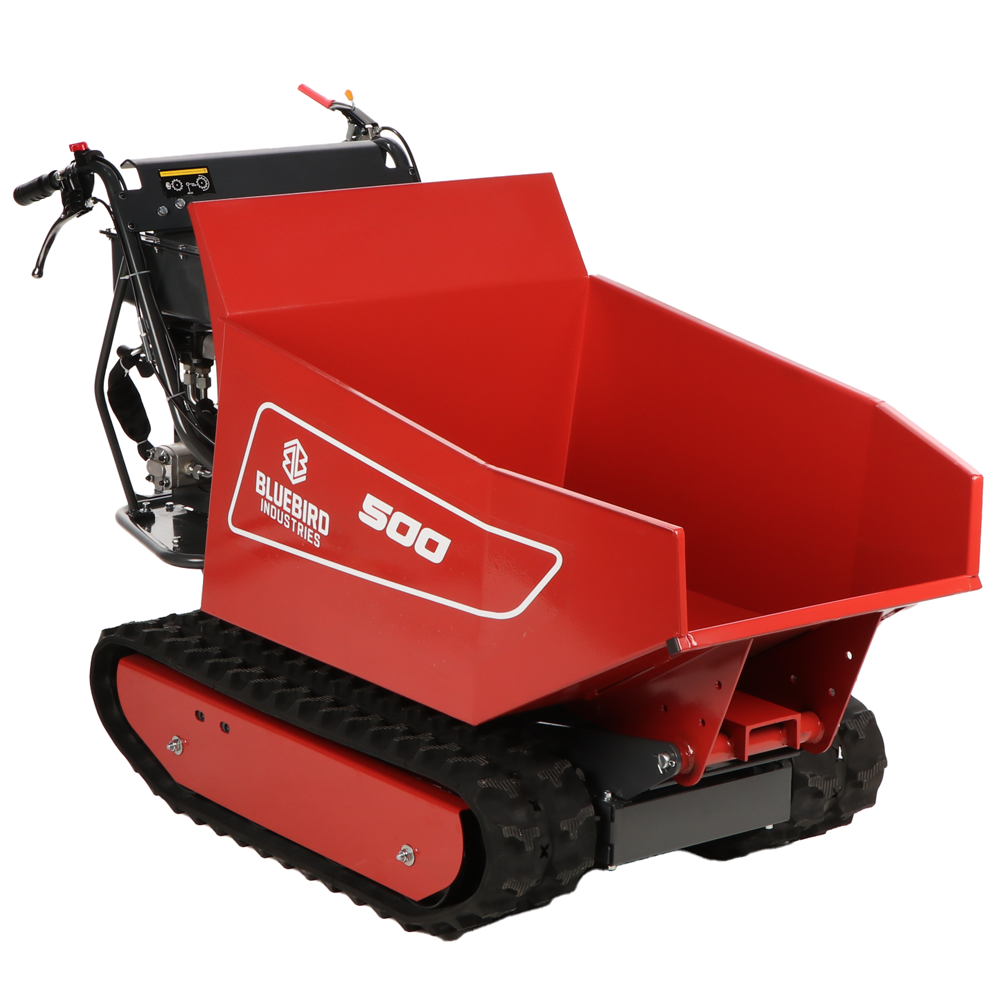 blue bird carrier 500 dh brouette à moteur à chenilles benne dumper capacité 500 kg