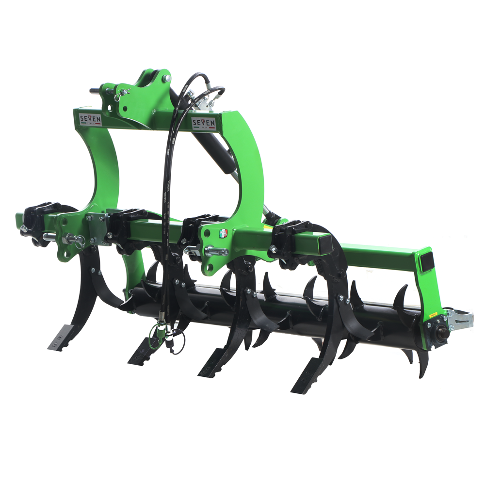 décompacteur agricole seven italy big à 4 dents 160 cm rouleau hydraulique