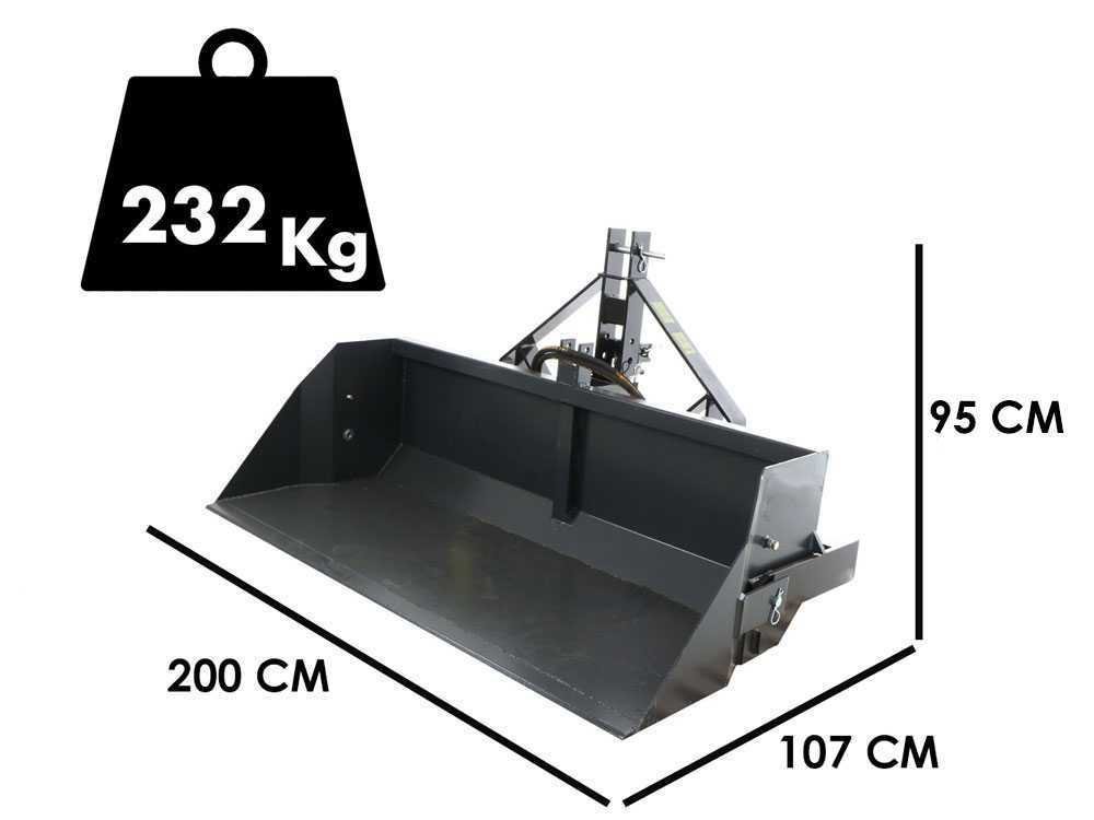 godet arrière hydraulique pour tracteur blackstone b pal h 200 de 200 cm charge 700kg godet arrière hydraulique pour tracteur blackstone b pal h 200 de 200 cm charge 700kg