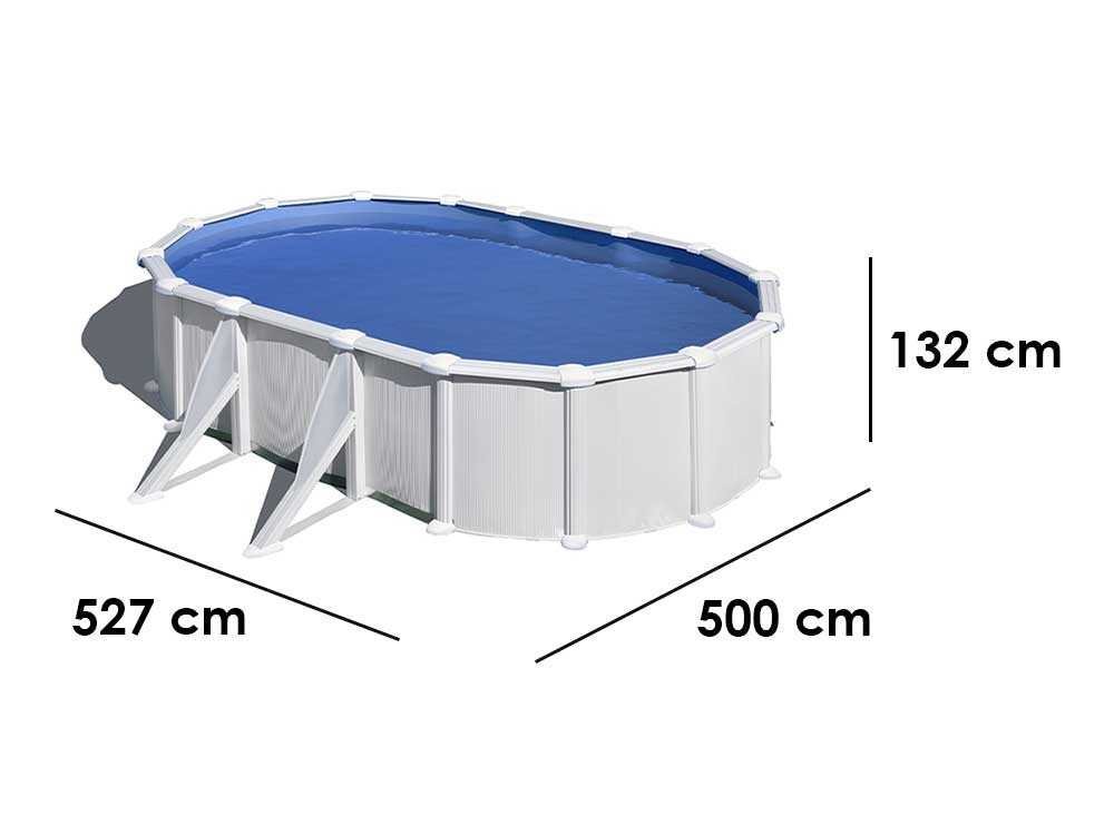 gre atlantis ovale 500x300x132cm piscine hors sol en acier gre atlantis ovale 500x300x132cm piscine hors sol en acier