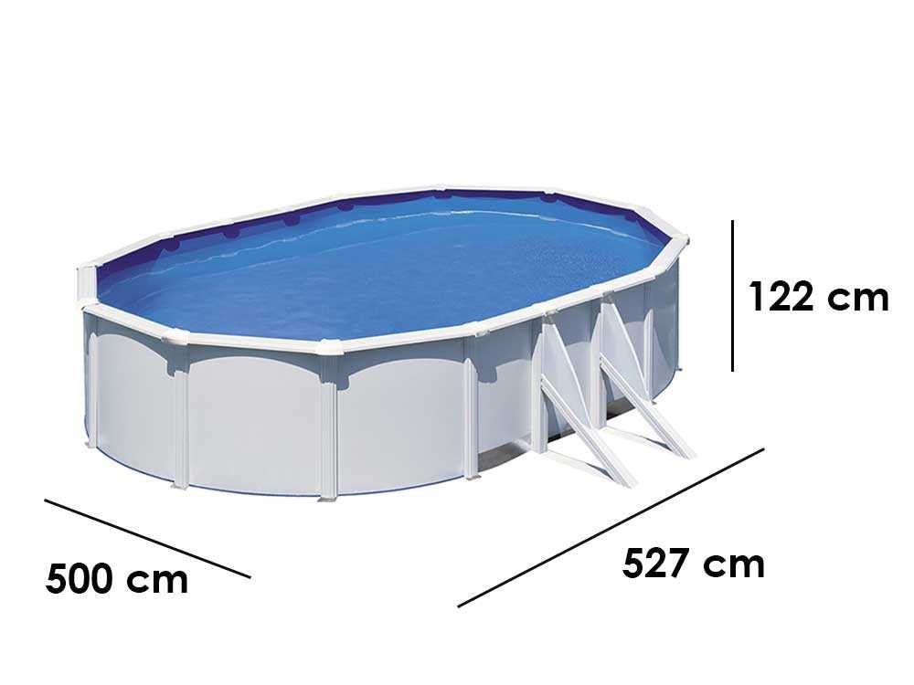 gre fidji ovale 500x300x120cm piscine hors sol en acier gre fidji ovale 500x300x120cm piscine hors sol en acier