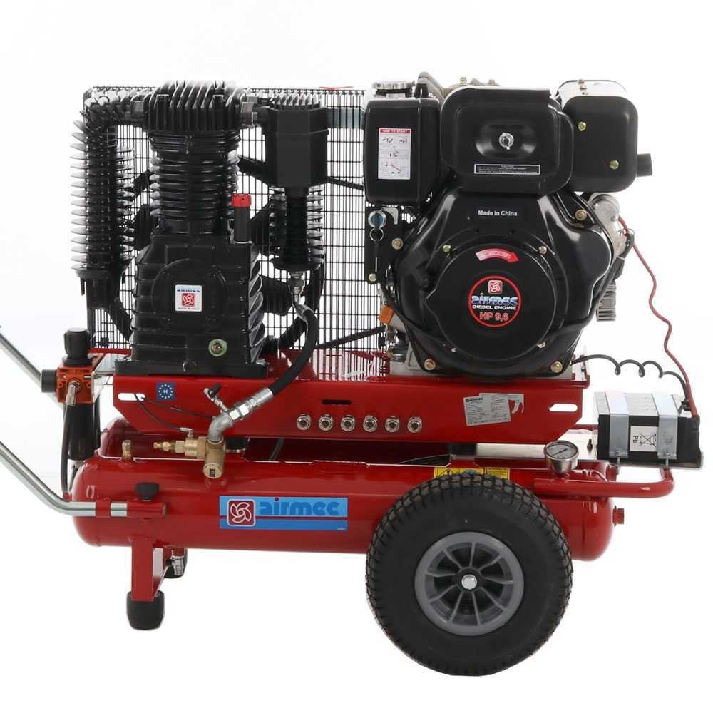 motocompresseur airmec ttd 3496/900 moteur diesel de 9