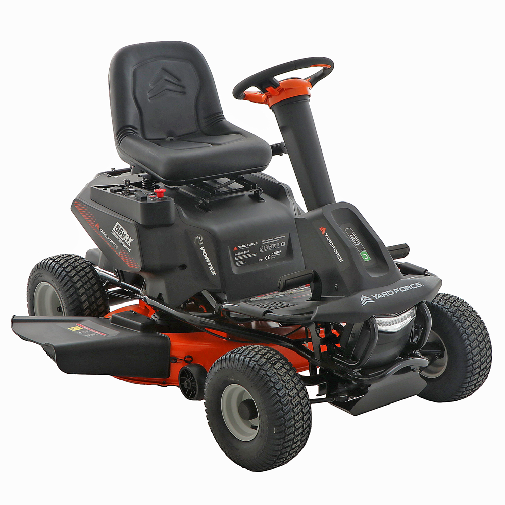 yard force e559 tondeuse autoportée à batterie 56v/50ah Éjection latérale et mulching